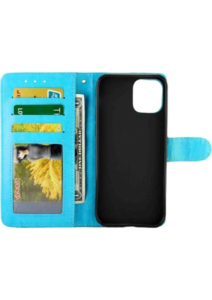 IPhone 12 Için Flip Case Pro Max Darbeye Pu Deri Manyetik Kapatma (Yurt Dışından)