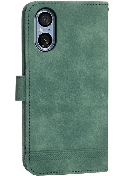 Sony Xperia 5 V Kart Yuvaları Premium Nakit Cep Bileklik Için Flip Case (Yurt Dışından)