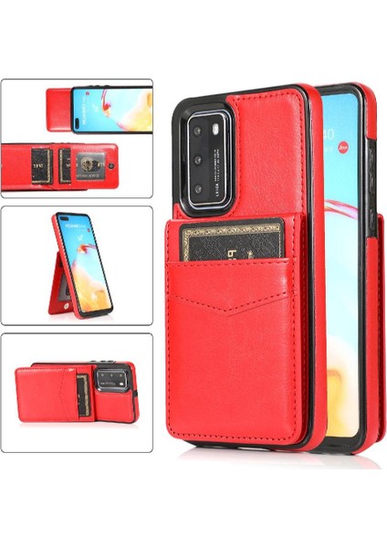 Kredi Kartı Cüzdan Toka ile Huawei P40 Pro Kart Tutucu ile Uyumlu (Yurt Dışından)