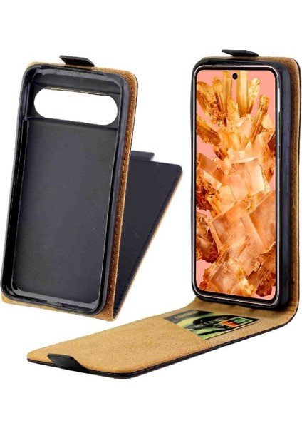 Google Piksel 8 Iş Tarzı Kart Yuvası Koruyucu Için Dikey Flip Case (Yurt Dışından)