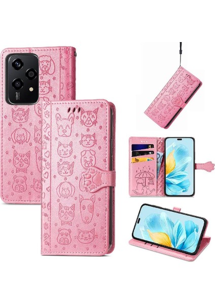 Onur Için Flip Case 200 Lite Kısa Kayış Kapak Kapak Kılıf Karikatür (Yurt Dışından)