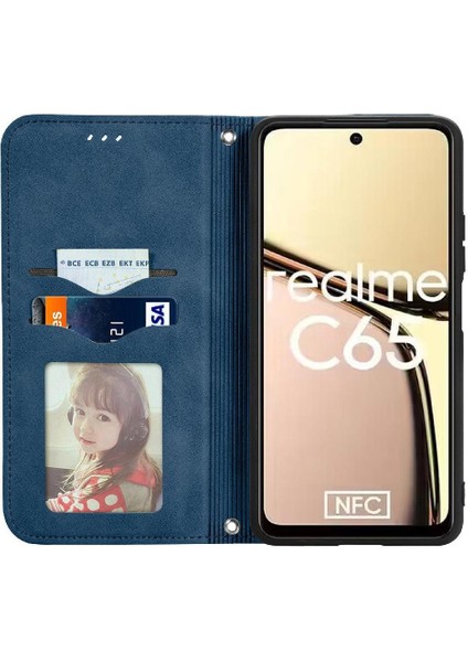 Realme C65 Cüzdan Flip Kapak Için Flip Case Basit Iş Darbeye (Yurt Dışından) fırsatları