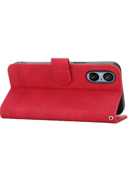 Sony Xperia 5 V Kart Yuvaları Premium Nakit Cep Bileklik Için Flip Case (Yurt Dışından)