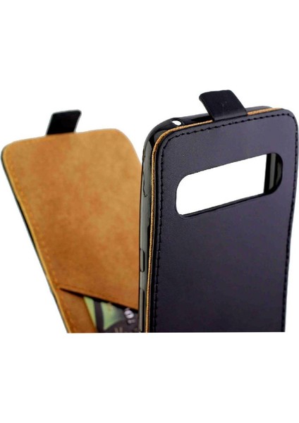 Google Piksel 8 Pro Tpu Deri Kart Yuvası Iş Için Dikey Flip Case (Yurt Dışından)
