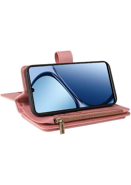 Kart ile Realme C61 Pu Deri Manyetik Kapatma Için Cüzdan Telefon Kılıfı (Yurt Dışından) fırsatları