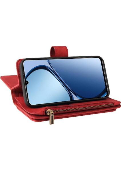 Kart ile Realme C61 Pu Deri Manyetik Kapatma Için Cüzdan Telefon Kılıfı (Yurt Dışından) fırsatları