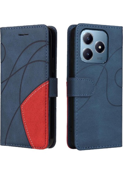 Kart Yuvası Standı Kickstand Koruyucu Flip ile Realme C61 Için Flip Case (Yurt Dışından)