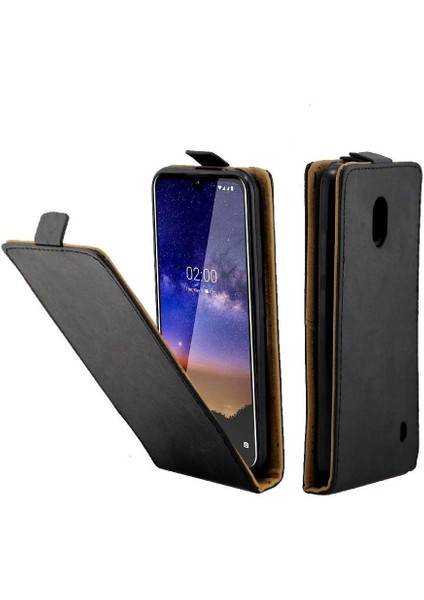 Nokia 2.2 Iş Stil Tpu Deri Kart Yuvası Için Dikey Flip Case (Yurt Dışından)