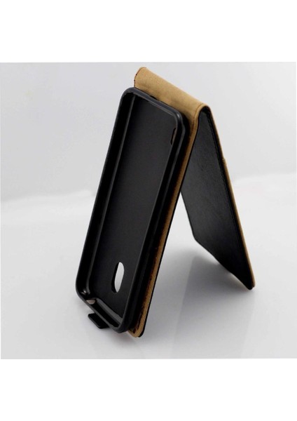 Nokia 2.2 Iş Stil Tpu Deri Kart Yuvası Için Dikey Flip Case (Yurt Dışından)