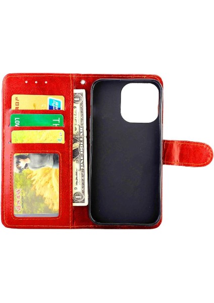 IPhone 13 Için Flip Case Pro Pu Deri Manyetik Kapatma Kickstand Kart (Yurt Dışından) indirimleri