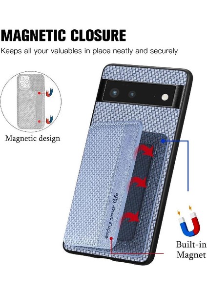 Google Pixel 6 Stand Fonksiyonu Için Kılıf Komple Kamera Güvenlik Manyetik (Yurt Dışından)