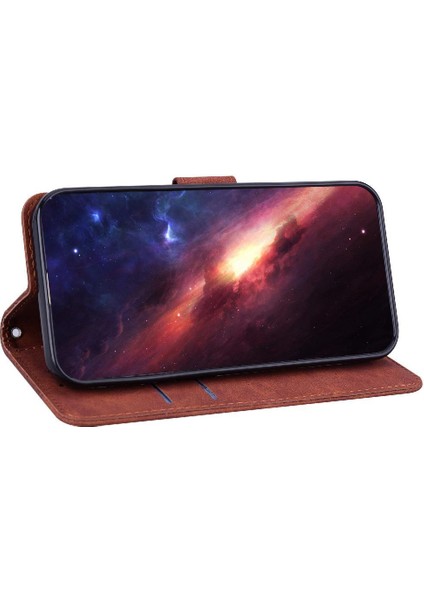 Onur Için Flip Case 200 Pro 5g Flip Folio Cüzdan Kapak Geometrik Kabartmalı (Yurt Dışından)
