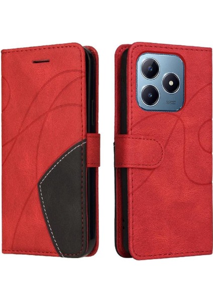 Kart Yuvası Standı Kickstand Koruyucu Flip ile Realme C61 Için Flip Case (Yurt Dışından) fiyatları