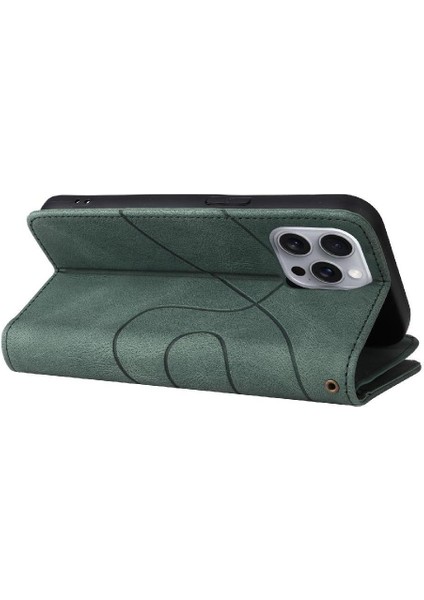 Kart Yuvası Standı Iki Renkli Dikiş Tarzı ile IPhone 16 Pro Max Için Kılıf (Yurt Dışından) indirimleri