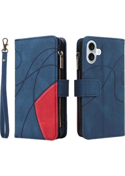 IPhone 16 Için Kılıf Artı Kart Yuvası ile Dokuz Kart Yuvaları Standı Iki Renkli (Yurt Dışından)