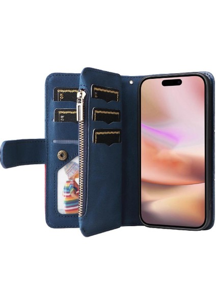IPhone 16 Için Kılıf Artı Kart Yuvası ile Dokuz Kart Yuvaları Standı Iki Renkli (Yurt Dışından) fırsatları