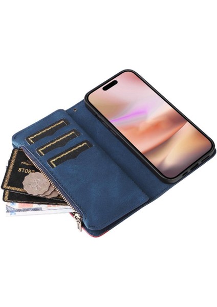 IPhone 16 Için Kılıf Artı Kart Yuvası ile Dokuz Kart Yuvaları Standı Iki Renkli (Yurt Dışından) indirimleri