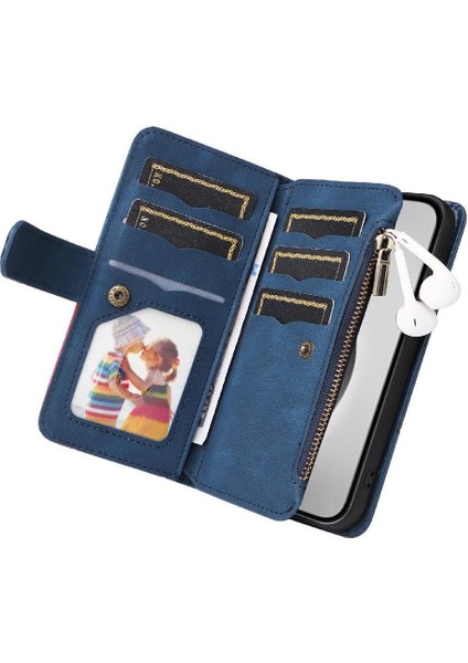 Kart Yuvası Standı Iki Renkli Dikiş Tarzı ile IPhone 16 Pro Max Için Kılıf (Yurt Dışından) modelleri