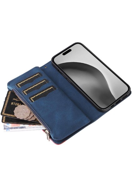 Kart Yuvası Standı Iki Renkli Dikiş Tarzı ile IPhone 16 Pro Max Için Kılıf (Yurt Dışından) indirimleri