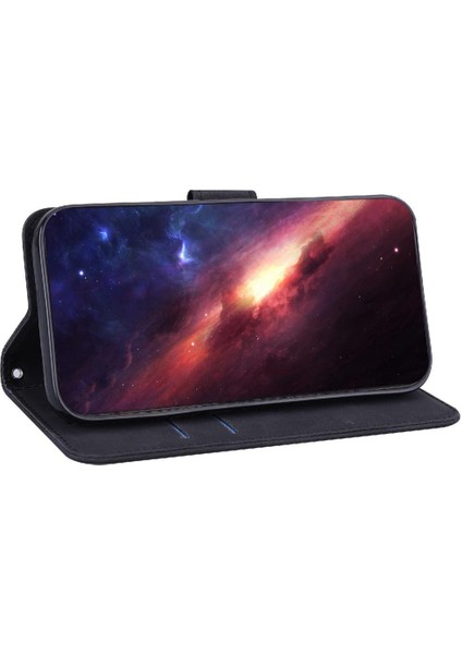 Realme Gt 6t Kickstand Özelliği Premium Pu Deri Geometrik Için Flip Case (Yurt Dışından)
