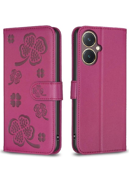 Vıvo Y27 4g Için Flip Case Cüzdan Yonca Çiçek Çok Renkli Pu Deri Kart (Yurt Dışından) indirimleri