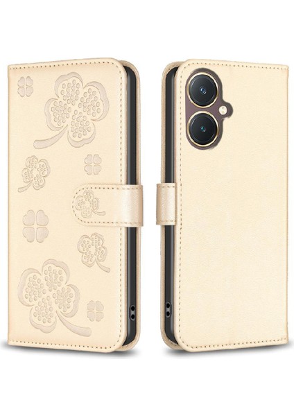 Vıvo Y27 4g Için Flip Case Cüzdan Yonca Çiçek Çok Renkli Pu Deri Kart (Yurt Dışından) indirimleri