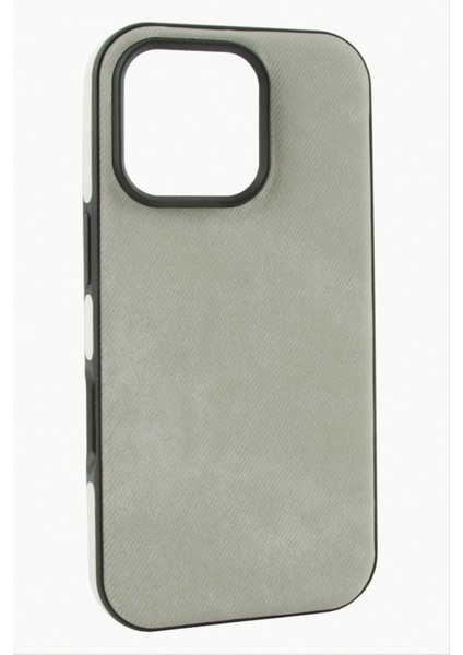 iPhone 16 Pro Nubuk Lüx Velvet Silikon Kılıf