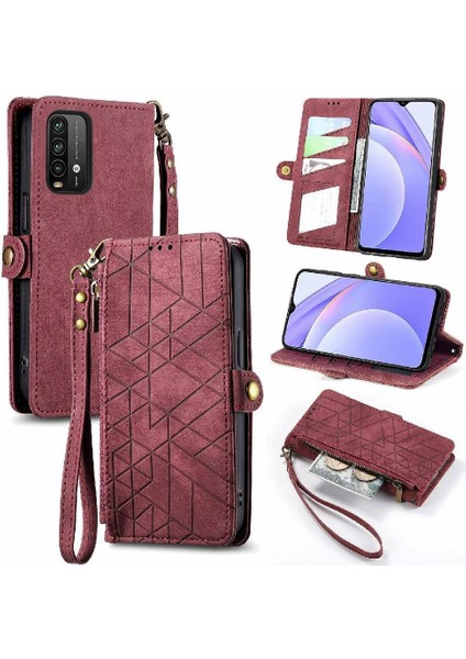 Xiaomi Redmi Not 9 Için Flip Case 4g Cüzdan Darbeye Deri Kılıf Kapak (Yurt Dışından)