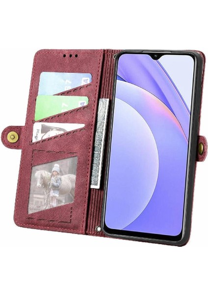 Xiaomi Redmi Not 9 Için Flip Case 4g Cüzdan Darbeye Deri Kılıf Kapak (Yurt Dışından)