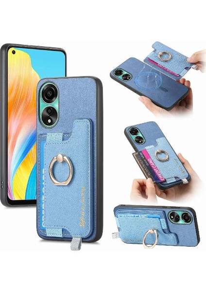 Oppo A78 4g Cüzdan Manyetik Halka Standı Tutucu Için Kılıf Magsafe Uyumlu (Yurt Dışından)