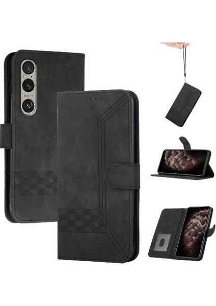 Kullanışlı Stand Özelliği ile Sony Xperia 1VI 2024 Kart Kapağı ile Uyumlu (Yurt Dışından)
