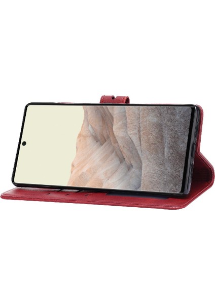 Google Piksel 7 Pro Kickstand Kabartmalı Kart Tutucu Kapatma Için Cüzdan Durumda (Yurt Dışından)