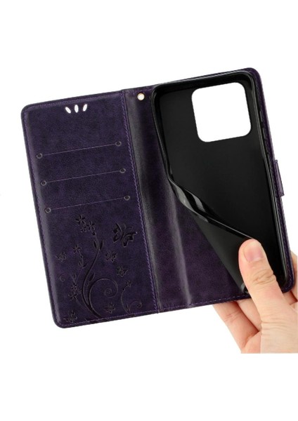 Xiaomi Redmi Not 13 4g Pu Deri Kickstand Manyetik Kart Için Filp Durumda (Yurt Dışından)
