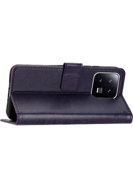 Xiaomi Redmi Not 13 4g Pu Deri Kickstand Manyetik Kart Için Filp Durumda (Yurt Dışından)