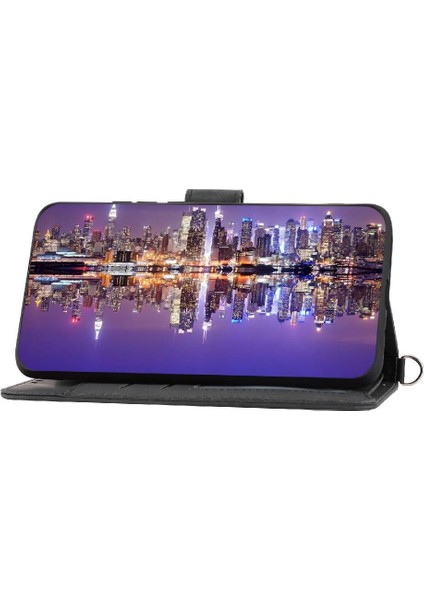 Xiaomi Poco C40 Darbeye Kabartmalı Bileklik Çoklu Kart Için Flip Case (Yurt Dışından)