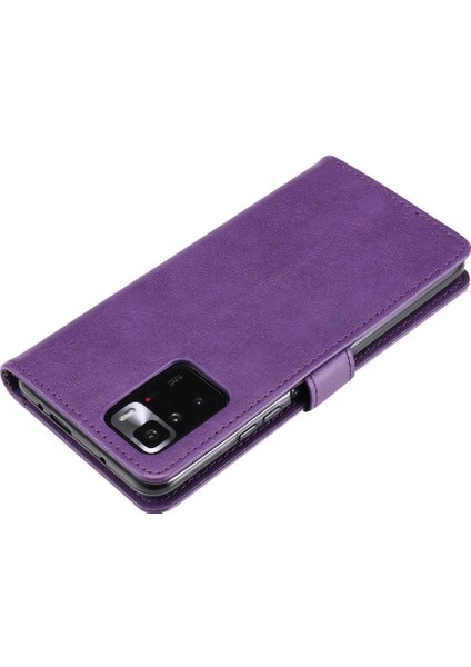 Xiaomi Redmi Not 10 Pro 5g Için Flip Case Iş Cüzdan Telefon Kılıfı ile (Yurt Dışından)