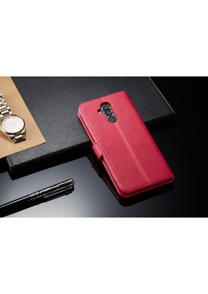 Tutucu Kart Yuvaları ile Huawei Mate 20 Lite Için Kılıf Cüzdan Buzağı Doku (Yurt Dışından)