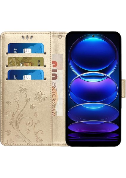 Xiaomi Redmi Not 12 4g Pu Deri Manyetik Kapatma Kartı Için Filp Durumda (Yurt Dışından)