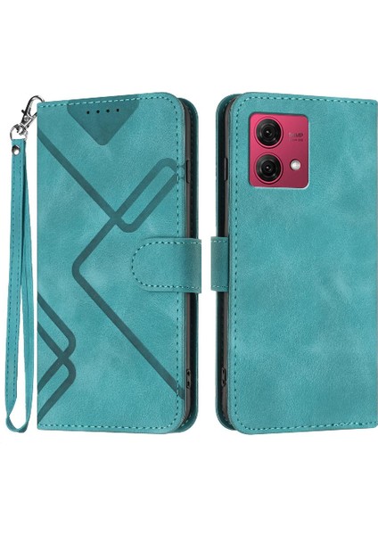 Motorola Moto G84 Için Kılıf Kart Yuvası ile 5g Pu Deri Manyetik Kapak (Yurt Dışından)