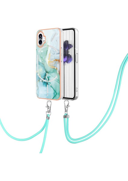 Nothing Kılıf Telefon 1 Anti-Scratch Yumuşak Crossbody Kordon Askısı Mermer (Yurt Dışından)