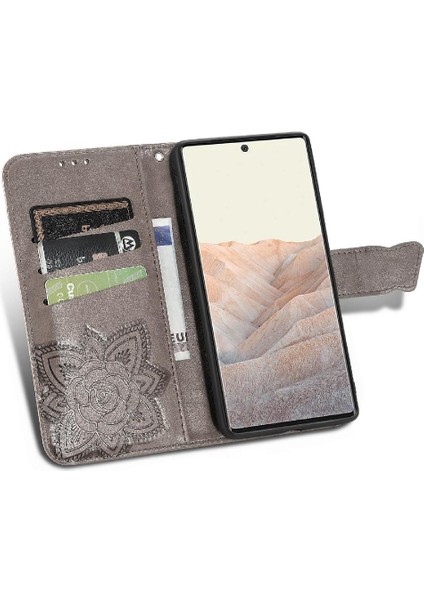 Google Pixel 6 Pro Cüzdan Kanat Iş Çok Renkli Kelebek Için Kılıf (Yurt Dışından)