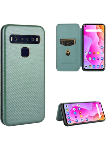 Tcl 10L/10LITE Tam Koruma Kartı Ekleme Deri Folyo Için Kılıf (Yurt Dışından)