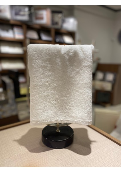 %100 Bambu Krem Rengi Düz Gonca Havlu (50X90CM)
