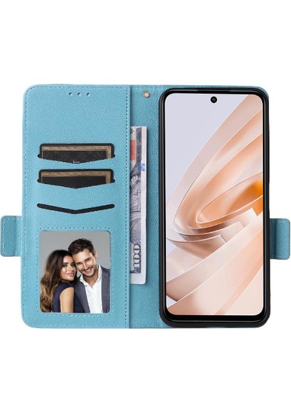 Xıaomı Poco M6 4g Manyetik Yan Toka Cüzdan Pu Deri Için Flip Case (Yurt Dışından)