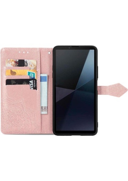 Sony Xperia 10 Vı Flip Kapak Için Flip Case Deri Kılıf Basit Iş (Yurt Dışından) modelleri