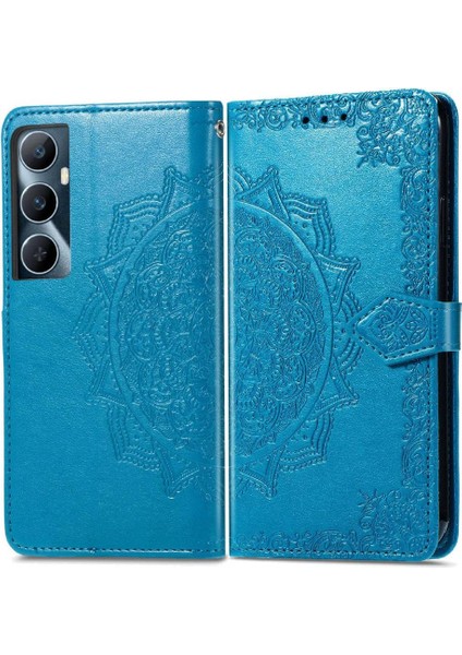 Realme C65 Için Flip Case Zarif Desen Basit Iş Kapak Kılıfı (Yurt Dışından)