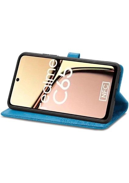 Realme C65 Için Flip Case Zarif Desen Basit Iş Kapak Kılıfı (Yurt Dışından) modelleri