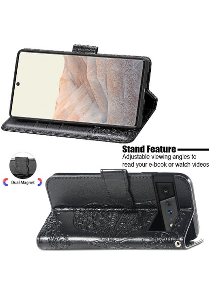 Google Pixel 6 Pro Cüzdan Kanat Iş Çok Renkli Kelebek Için Kılıf (Yurt Dışından) fiyatları