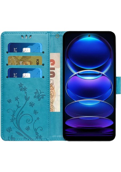 Xiaomi Redmi Not 12 4g Pu Deri Manyetik Kapatma Kartı Için Filp Durumda (Yurt Dışından)