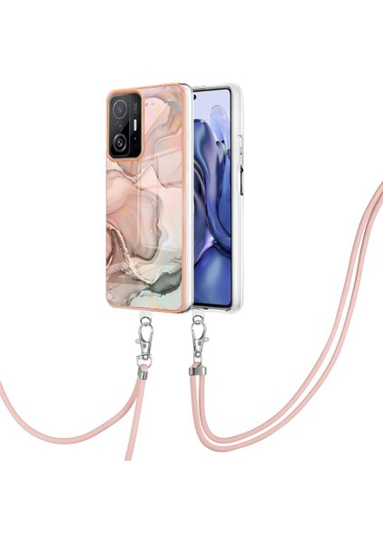 Xiaomi 11T/11T Pro Yumuşak Tpu Tampon Kapak Mermer Ayrılabilir Kayış (Yurt Dışından)
